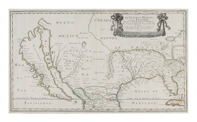View full screen - View 1 of Lot 22. Sanson d'Abbeville, Nicolas | Establishing the shape of the West.
