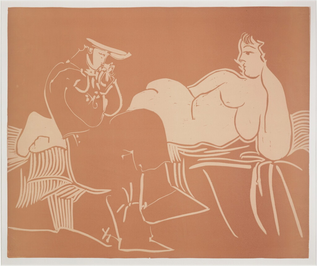 View full screen - View 1 of Lot 187. PABLO PICASSO | L’AUBADE, AVEC FEMME ACCOUDEÉ (BA. 1233).