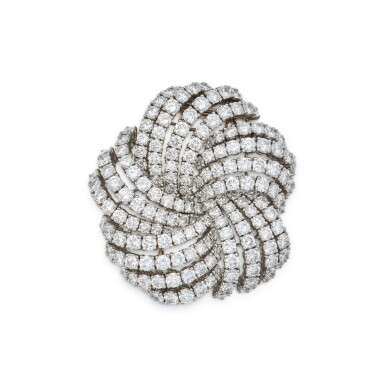 View full screen - View 1 of Lot 370. Diamond Clip-Brooch, France.