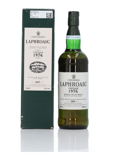 View full screen - View 1 of Lot 89. Laphroaig Vintage 43.0 abv 1976 (1 Bottle 75cl).