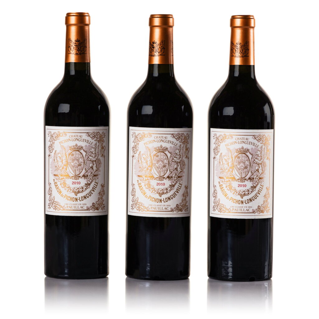 View full screen - View 1 of Lot 551. Château Pichon Longueville, Baron 2010 (3 BT).