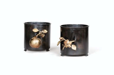 View full screen - View 1 of Lot 9. Pair of cache-pots Flora et Pomone, 2017.