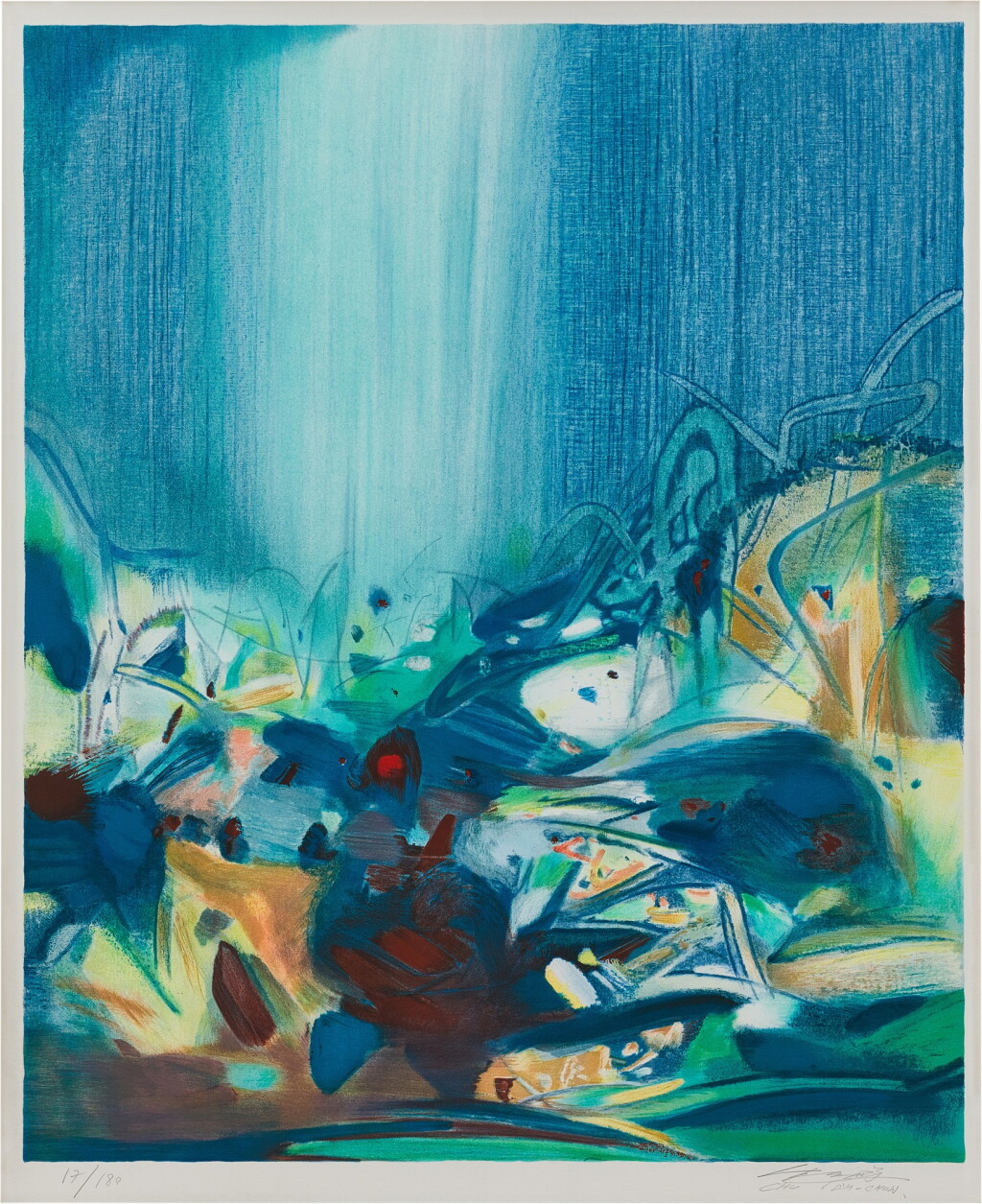 View full screen - View 1 of Lot 6055. Chu Teh-Chun 朱德群 | Toute Coude 無形.