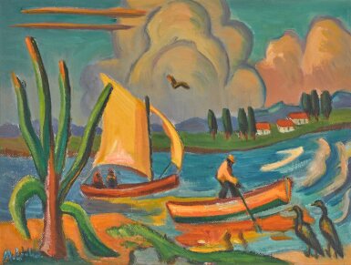 View full screen - View 1 of Lot 81. Geel Seil (Yellow Sail).