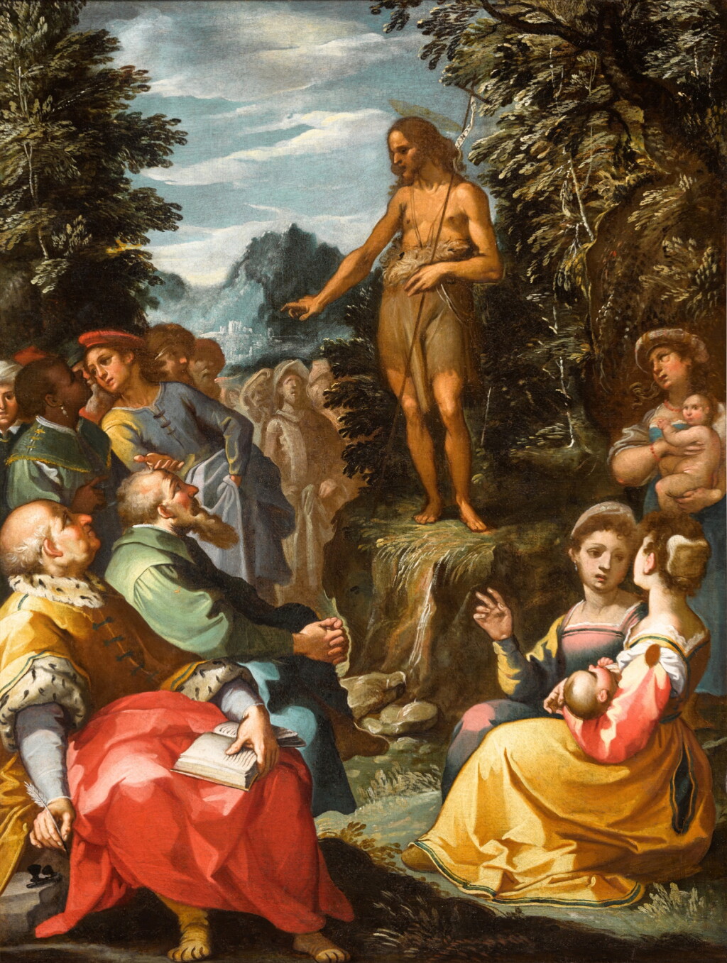 View full screen - View 1 of Lot 136. Saint John the Baptist preaching in the Wilderness.