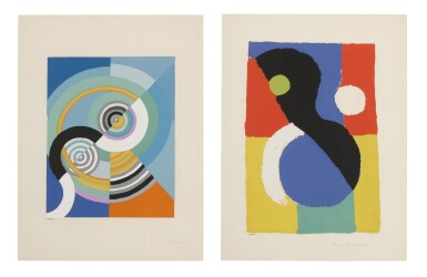 View full screen - View 1 of Lot 27. Rythme/3; and Gouache.