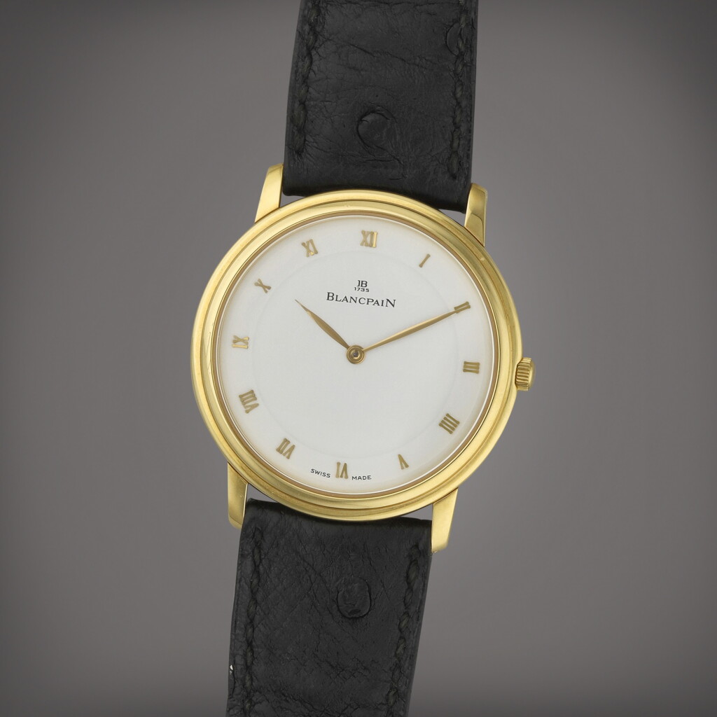 View full screen - View 1 of Lot 96. Villeret | A yellow gold wristwatch | Circa 1999.