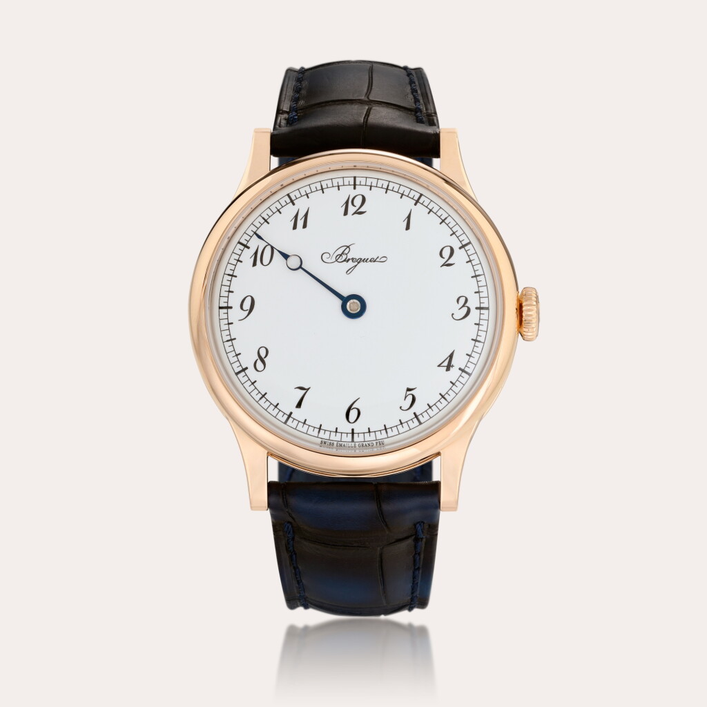 View full screen - View 1 of Lot 46. An extremely fine 18ct gold limited-edition anniversary Souscription wristwatch with enamel dial.