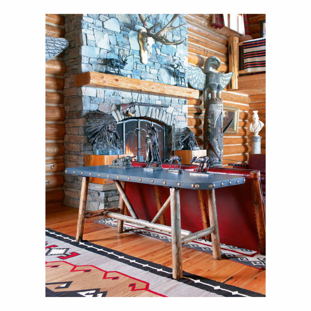 View full screen - View 1 of Lot 206. RANCH-MADE SOFA TABLE.