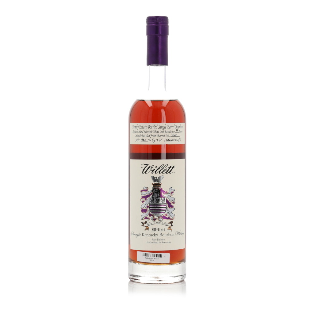 View full screen - View 1 of Lot 429. Willett Family Estate Single Barrel Bourbon 11 Year Old #1640 122.2 Proof NV (1 BT 75cl).