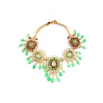 Frances Patiky Stein's Collection: Green Gripoix Necklace, 1995