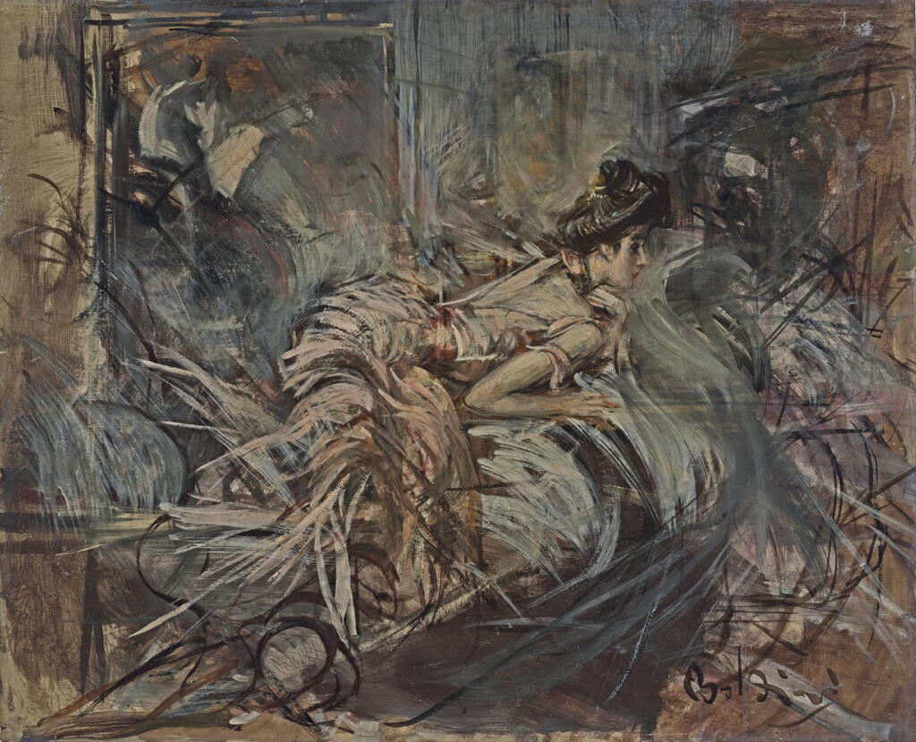 Voir en plein écran - Voir 1 du lot 3. GIOVANNI BOLDINI | The Artist's Model.