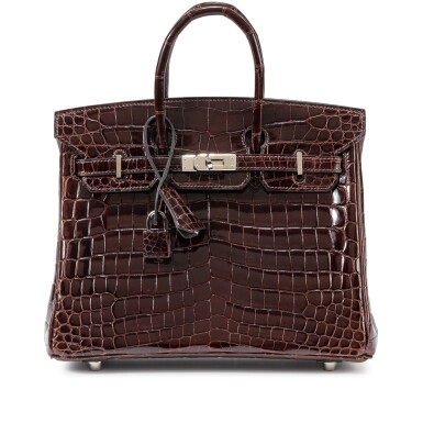 View full screen - View 1 of Lot 471. Cocoan Shiny Niloticus Crocodile Birkin 25 Palladium Hardware, 2008.