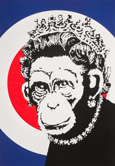 View full screen - View 1 of Lot 4. BANKSY | MONKEY QUEEN.
