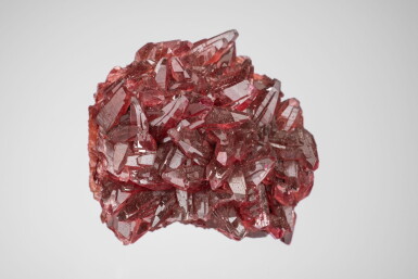 View full screen - View 1 of Lot 256. Cluster of Rhodochrosite Crystals.