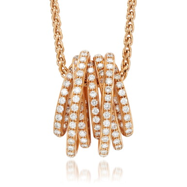 View full screen - View 1 of Lot 125. Diamond necklace, 'Allegra'.