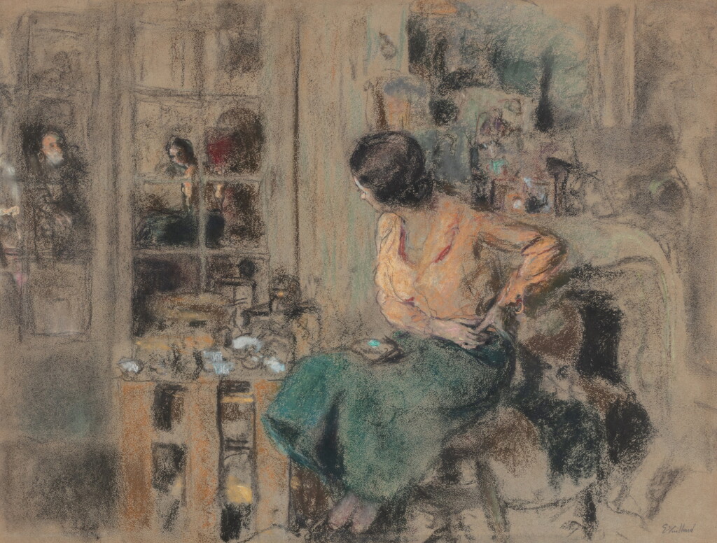 View full screen - View 1 of Lot 180. Irène Montanet dans l’atelier de Vuillard.