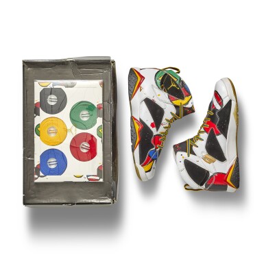 View full screen - View 1 of Lot 11. Air Jordan VII Retro 'Miró' Sample | Size 13 .