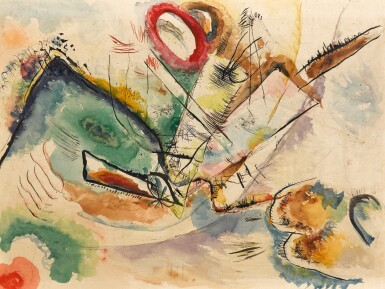 View full screen - View 1 of Lot 8. WASSILY KANDINSKY | OHNE TITEL (KOMPOSITION) (UNTITLED (COMPOSITION)).