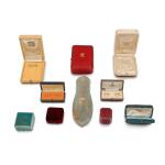 Collection of thirty-four jewellery cases