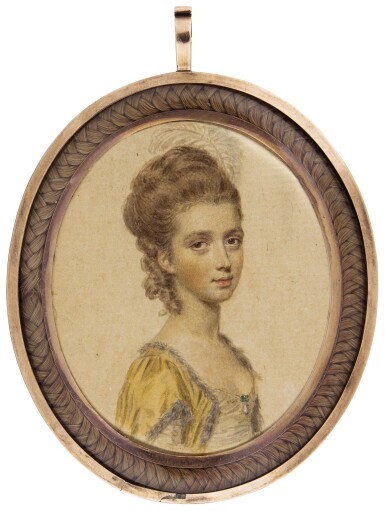 View full screen - View 1 of Lot 301. JOHN SMART | PORTRAIT OF MISS GASCOIGNE, CIRCA 1775.