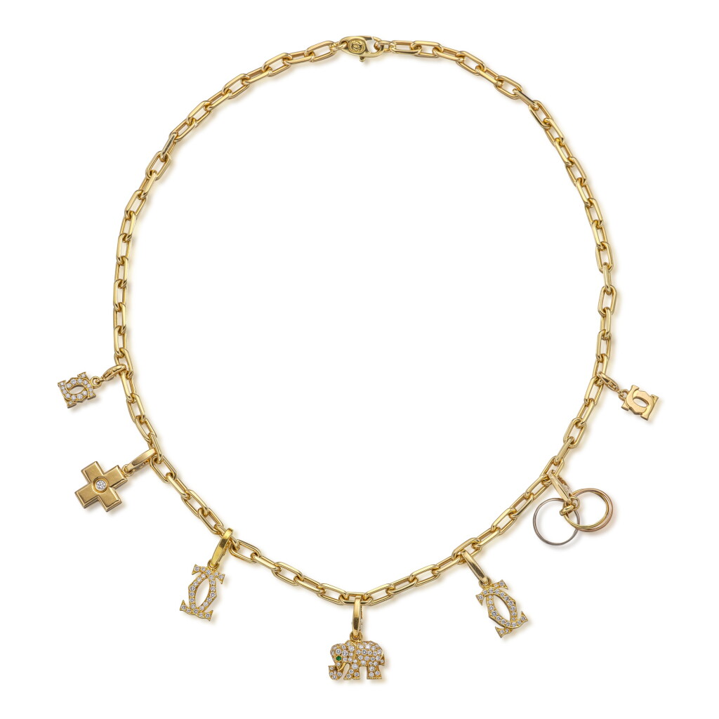 View full screen - View 1 of Lot 310. Diamond Charm Necklace | 卡地亞 | 鑽石吊墜項鏈.