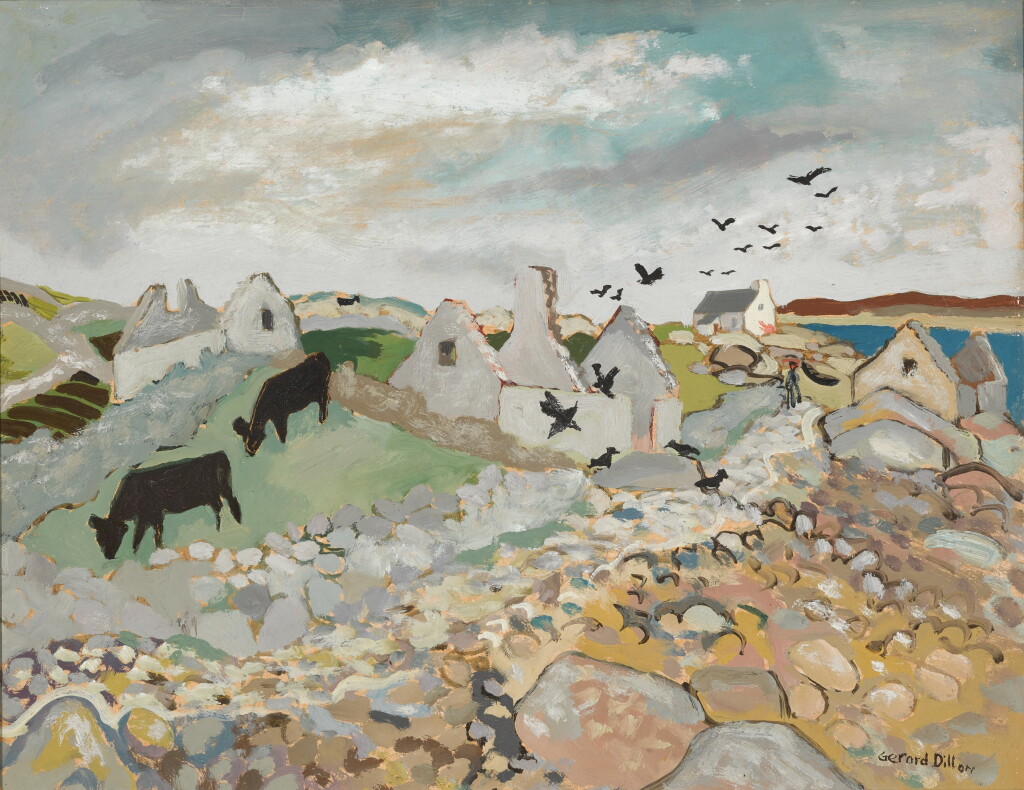 View full screen - View 1 of Lot 214. Cows and Crows.