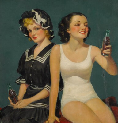 View full screen - View 1 of Lot 505. Bathers Coca Cola.