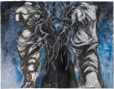 View full screen - View 1 of Lot 93. JIM DINE | TWO VENUSES WITH A TREE.