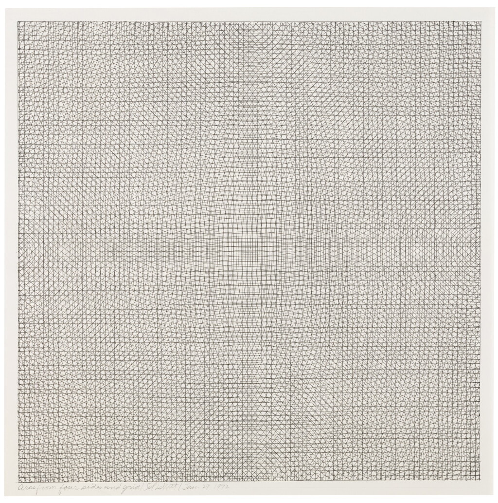 View full screen - View 1 of Lot 252. SOL LEWITT | ARCS FROM FOUR SIDES AND GRID.