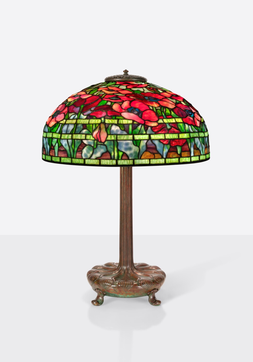 View full screen - View 1 of Lot 360. "Oriental Poppy" Table Lamp.
