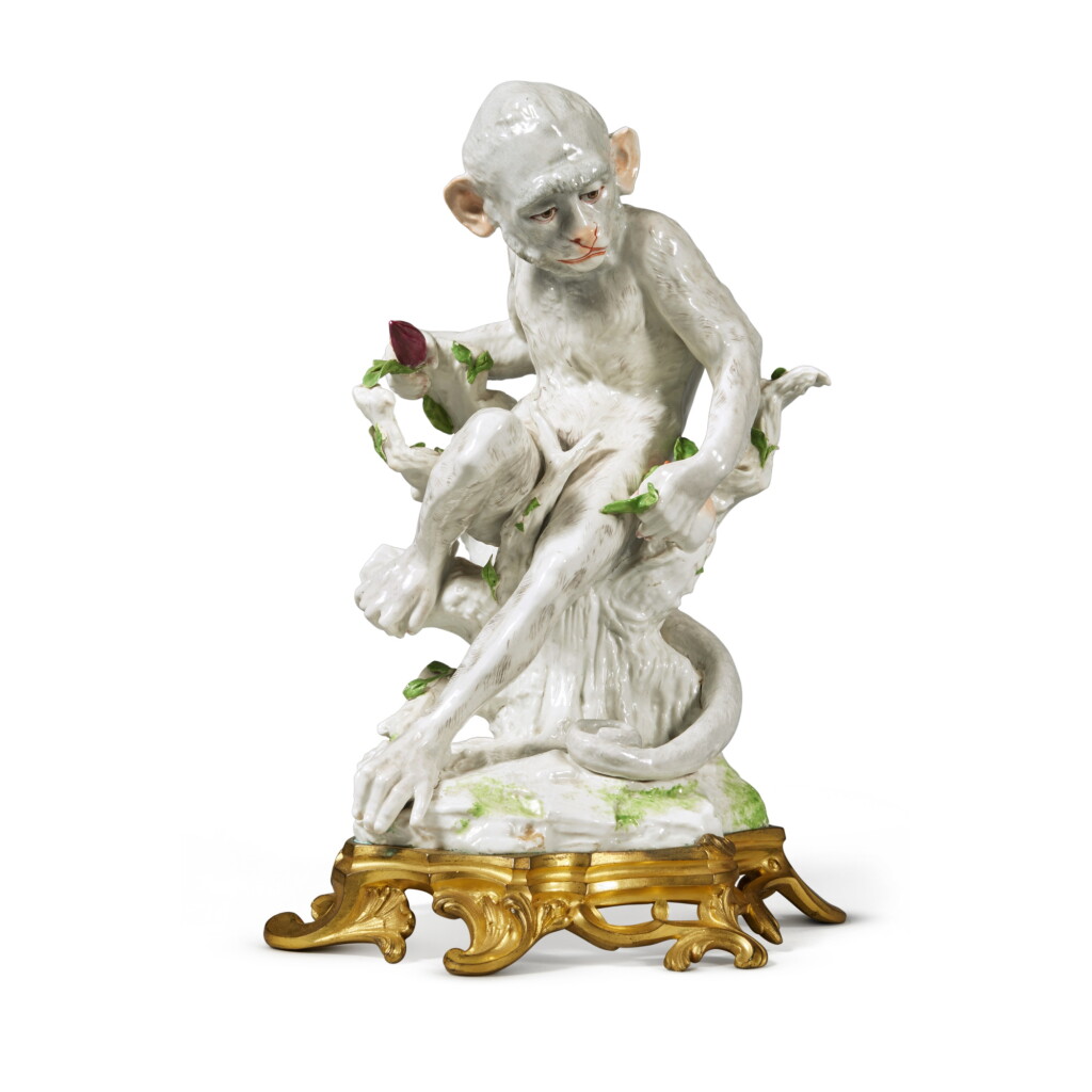 View full screen - View 1 of Lot 1284. WINDSOR: A Gilt-Bronze-Mounted Samson Figure of a Monkey, Late 19th Century .