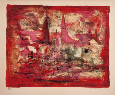 View full screen - View 1 of Lot 2033. Zao Wou-Ki 趙無極 | Embrasement 火焰.