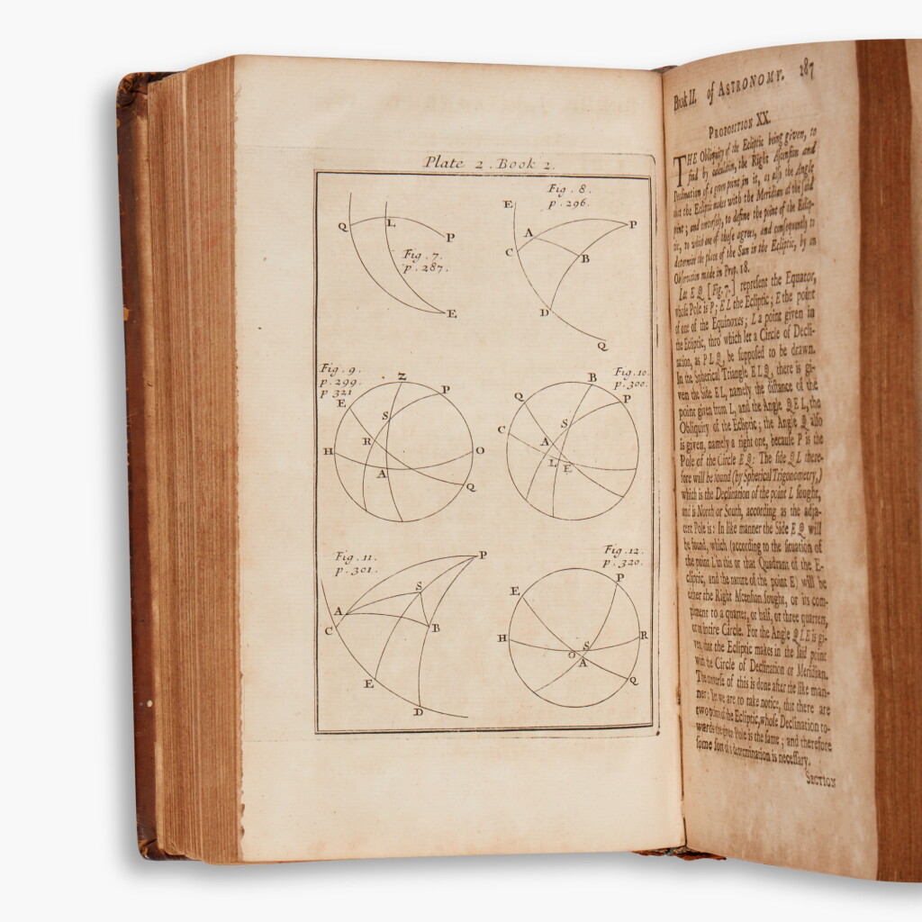 View full screen - View 1 of Lot 107. Gregory, David | The elements of astronomy physical and geometrical, London, 1715, first edition, contemporary calf.