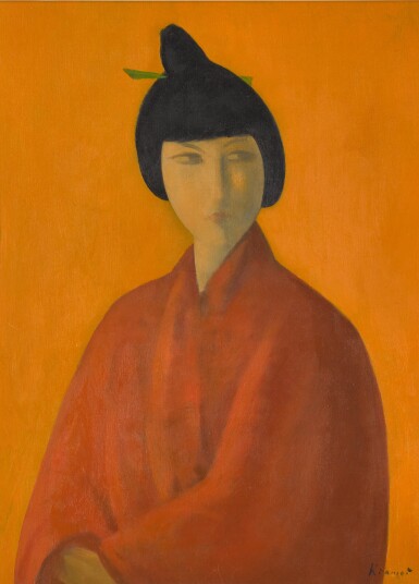 View full screen - View 1 of Lot 129. A Japanese Maiden.