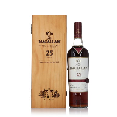 View full screen - View 1 of Lot 18. The Macallan 25 Year Old Sherry Oak 43.0 abv NV (1 BT 75cl).