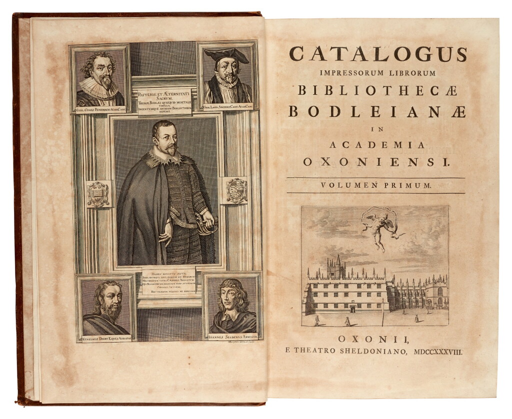 View full screen - View 1 of Lot 67. BODLEIAN LIBRARY | Catalogue, 1738.
