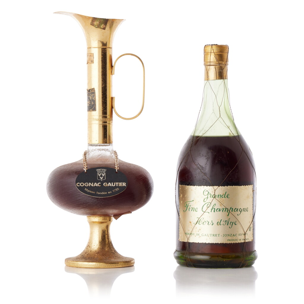 View full screen - View 1 of Lot 6800. Gautier & Gautret Cognac Mixed Lot (1 BT70, 1 LITR).