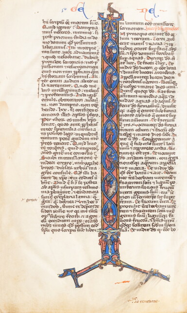 View full screen - View 1 of Lot 1. Bible du XIIIe siècle. Paris, vers 1240-1250. Très belle Bible portative dite "Bible de Paris". 62 initiales ornées et 79 initiales historiées attribuables à l’atelier "des Mathurins"..