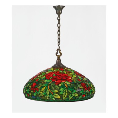 View full screen - View 1 of Lot 50. DUFFNER AND KIMBERLY | "PEONY" CHANDELIER.