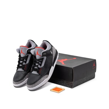View full screen - View 1 of Lot 45. Nike Air Jordan 3 Retro Interscope Records ‘Black Cement’ | Size 11.5.