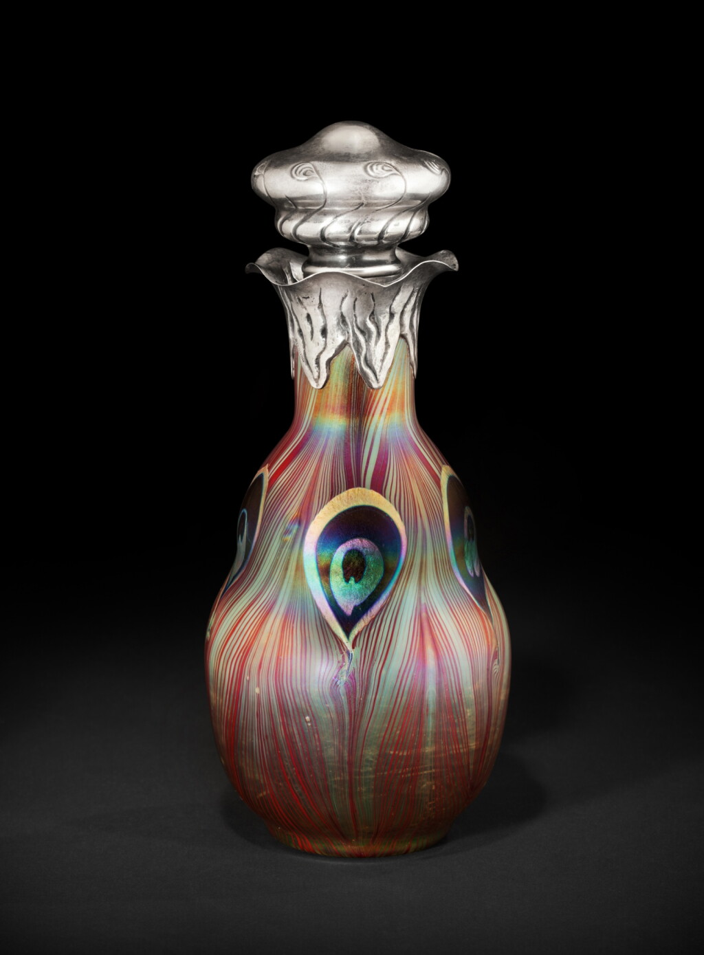 View full screen - View 1 of Lot 202. "Peacock" Scent Bottle.