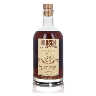 View full screen - View 1 of Lot 197. Hirsch Selection Rye 21 Year Old 46.5 abv 1983 (1 Bottle 75cl).