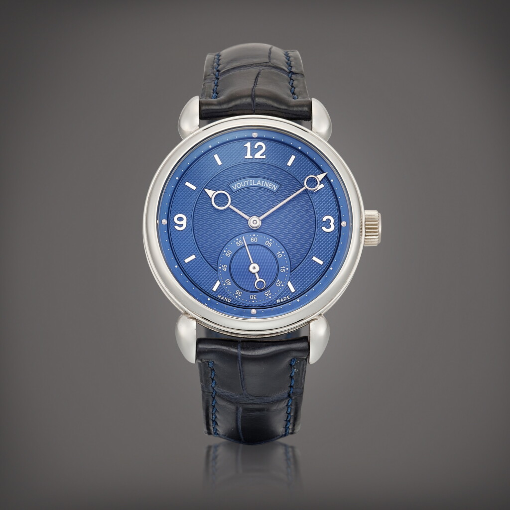 View full screen - View 1 of Lot 2281. Vingt-8 | A platinum wristwatch, Circa 2011 | Voutilainen | VINGT-8 | 鉑金腕錶,約2011年製.