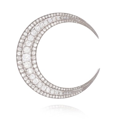View full screen - View 1 of Lot 788. Diamond brooch, late 19th century.
