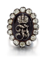 Diamond and Enamel Ring, Late 19th Century | 鑽石 配 琺瑯彩 戒指,19世紀末