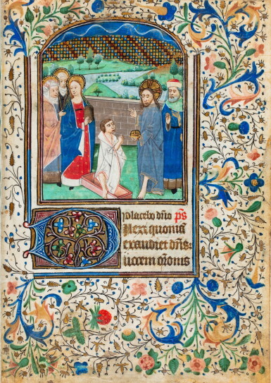 View full screen - View 1 of Lot 1. Livre d’heures (à l’usage de Nantes). En latin et en français, manuscrit enluminé sur parchemin. France de l’ouest, Bretagne (Nantes ?), vers 1450..
