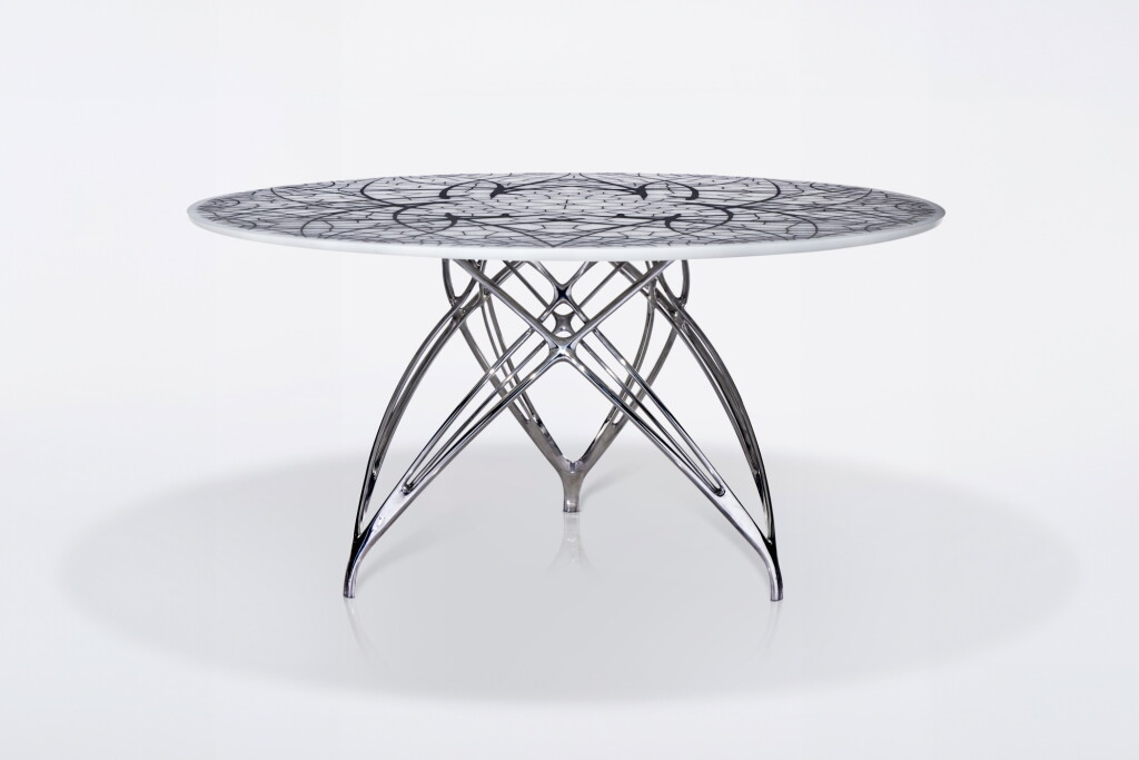 View full screen - View 1 of Lot 27. "Leaf" Table.