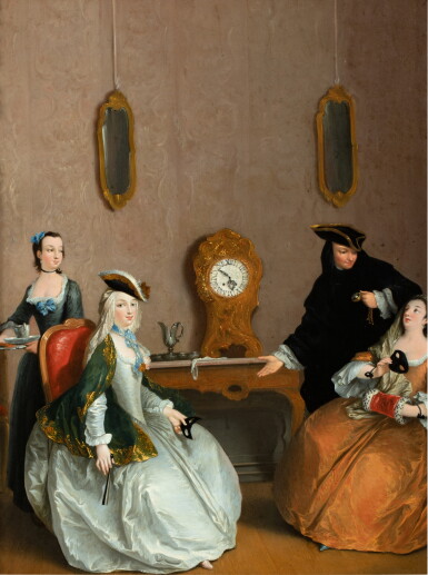 View full screen - View 1 of Lot 139. The hour of the masked ball | L'heure du bal.