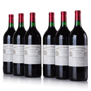 View full screen - View 1 of Lot 488. Château Cheval Blanc 1996 (6 MAG).